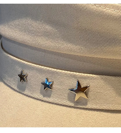 Béret Casquette Gavroche Femme Étoile Luxe