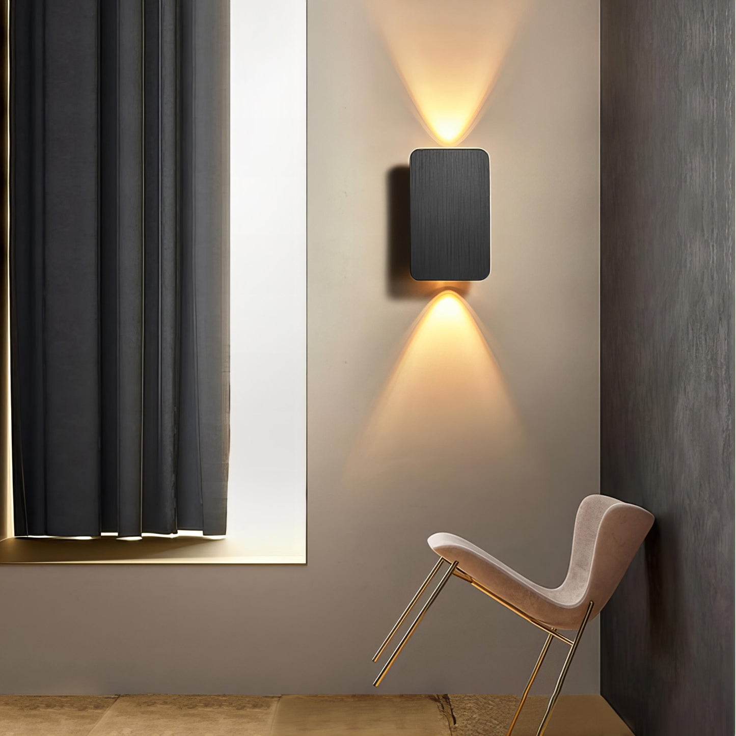 Applique Murale Rectangulaire Koda – Design Moderne et Réglable en Aluminium avec Lumière LED