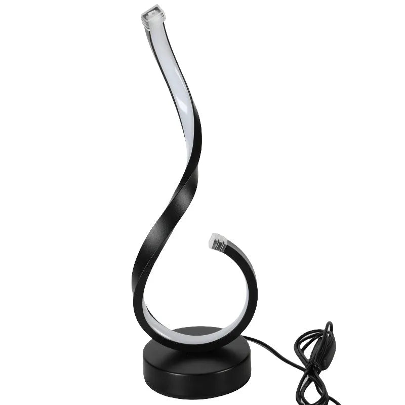 Lampe de Chevet Design Ondulé