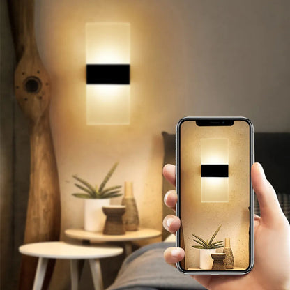 Lampe de chevet Murale Tactile Rectangulaire