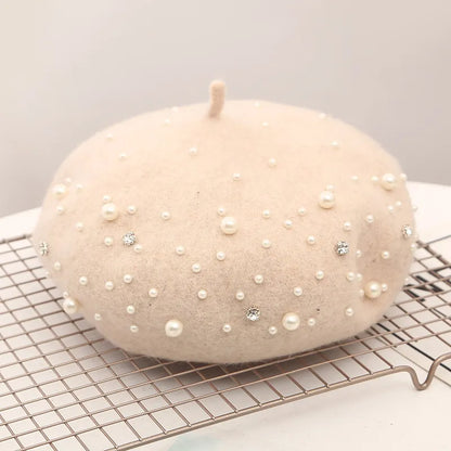 Béret Femme Hiver Perle - La Maison du Chapeau
