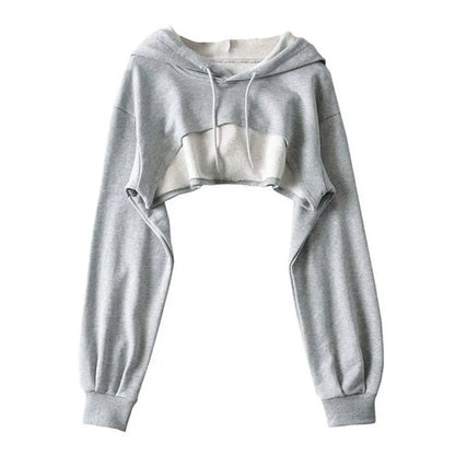 Sweat crop top femme