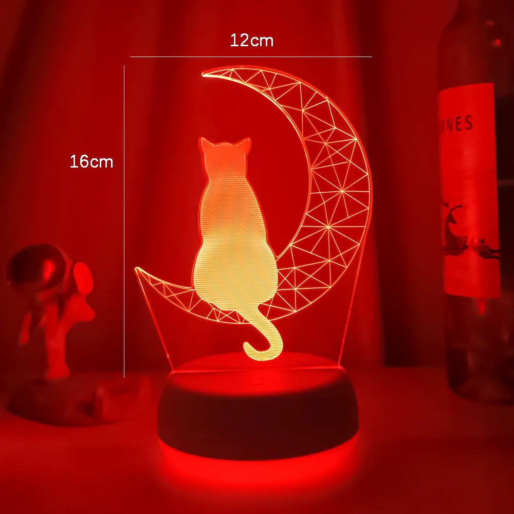 Lampe de chevet 3D Tactile Chat