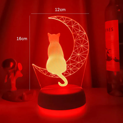 Lampe de chevet 3D Tactile Chat