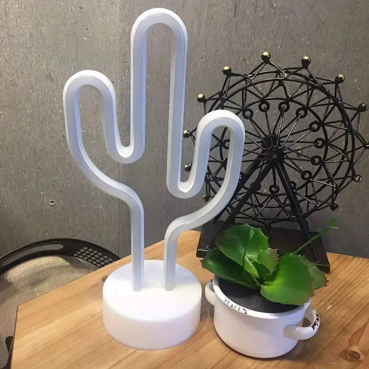 Lampe de Chevet Cactus Néon
