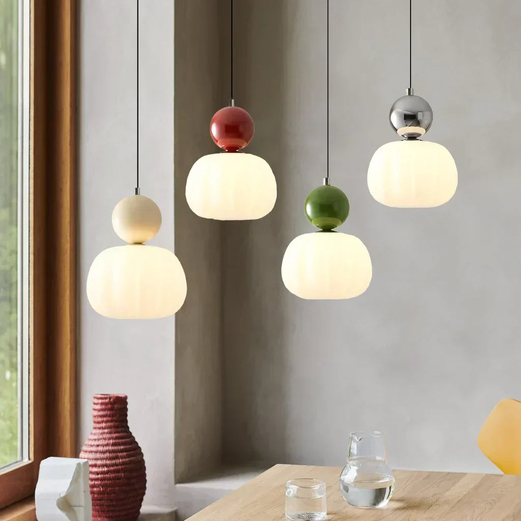 Suspension Bauhaus Art Déco - Lumière Moderne à 4 Couleurs