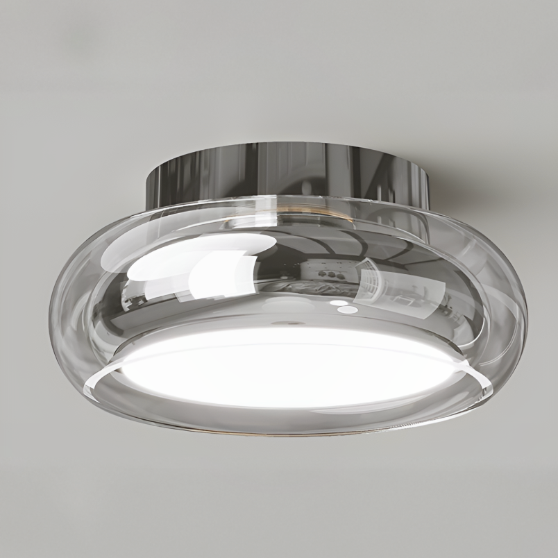 Plafonnier LED Vintage Petit en Acrylique – Charme Rétro et Efficacité Énergétique