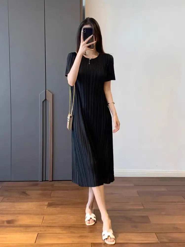 Robe plissée chic