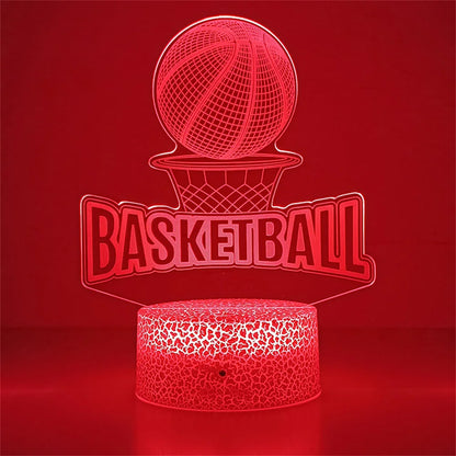 Lampe de Chevet 3D Basketball Tactile LED