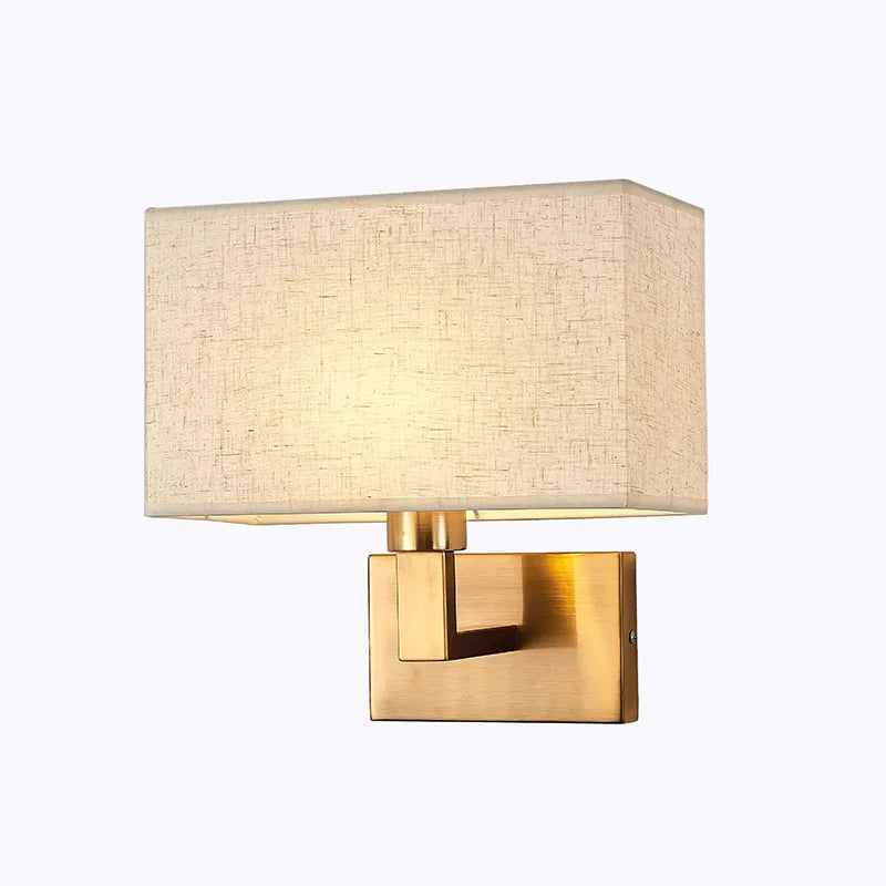 Lampe de chevet Murale avec Abat-Jour en Tissu