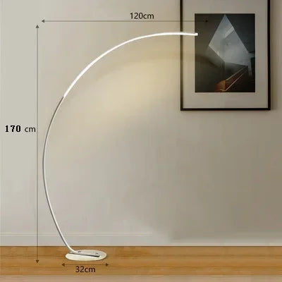 Lampe de Chevet Lampadaire Nordique d'Angle Luxueux