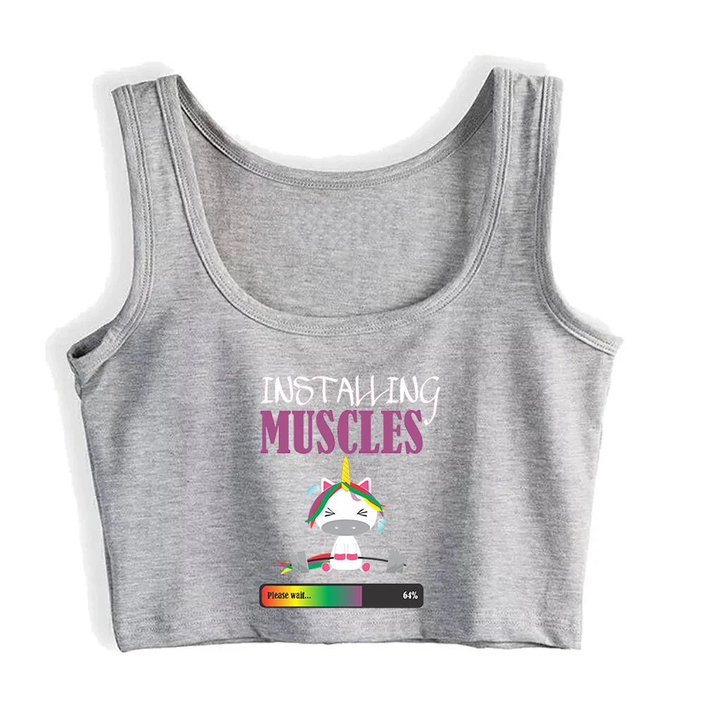 Crop top licorne femme