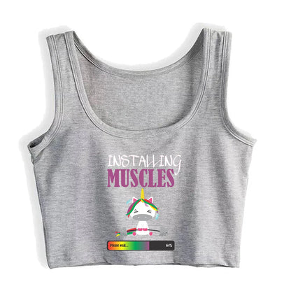 Crop top licorne femme