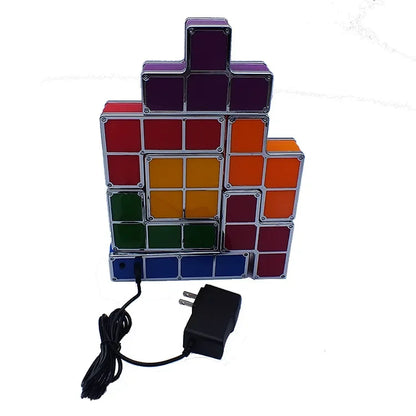 Lampe de Chevet Puzzle 3D Coloré