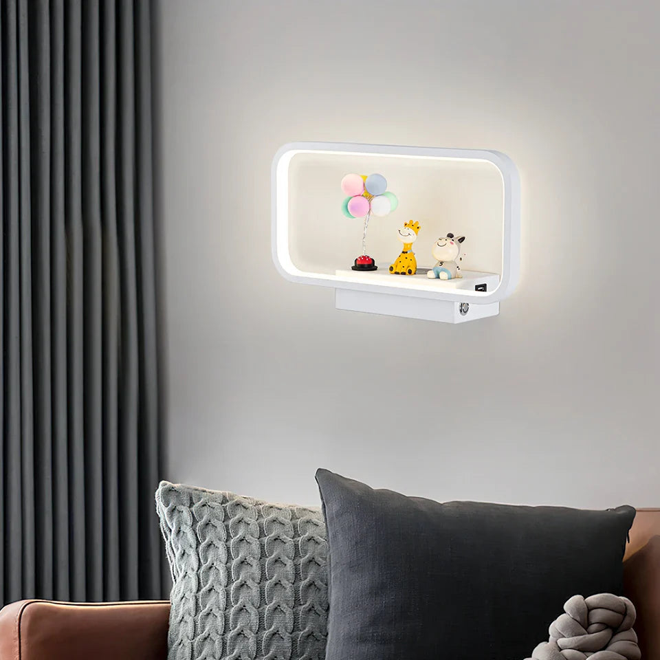 Lampe de chevet Murale Moderne Tactile avec Chargeur de Téléphone