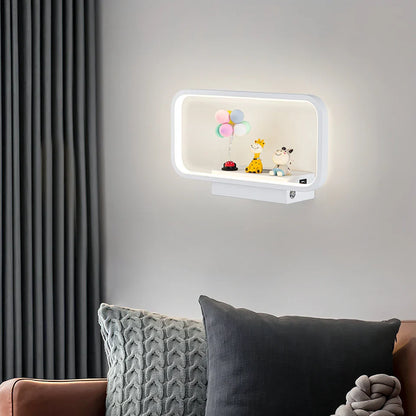 Lampe de chevet Murale Moderne Tactile avec Chargeur de Téléphone