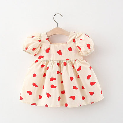 Robe Princesse Bébé Jolie Cœurs