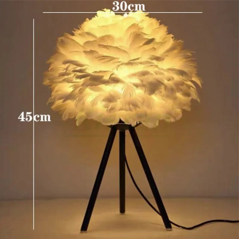 Lampe de chevet Plumes Douce