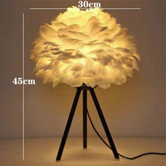 Lampe de chevet Plumes Douce