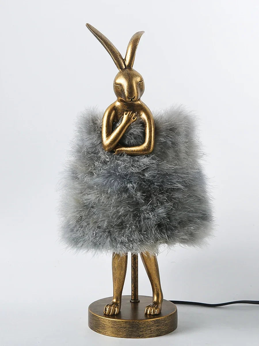 Lampe de Chevet Plume en Forme de Lapin