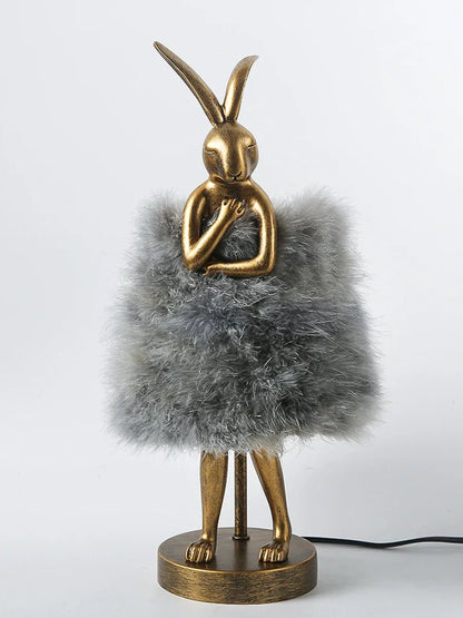 Lampe de Chevet Plume en Forme de Lapin