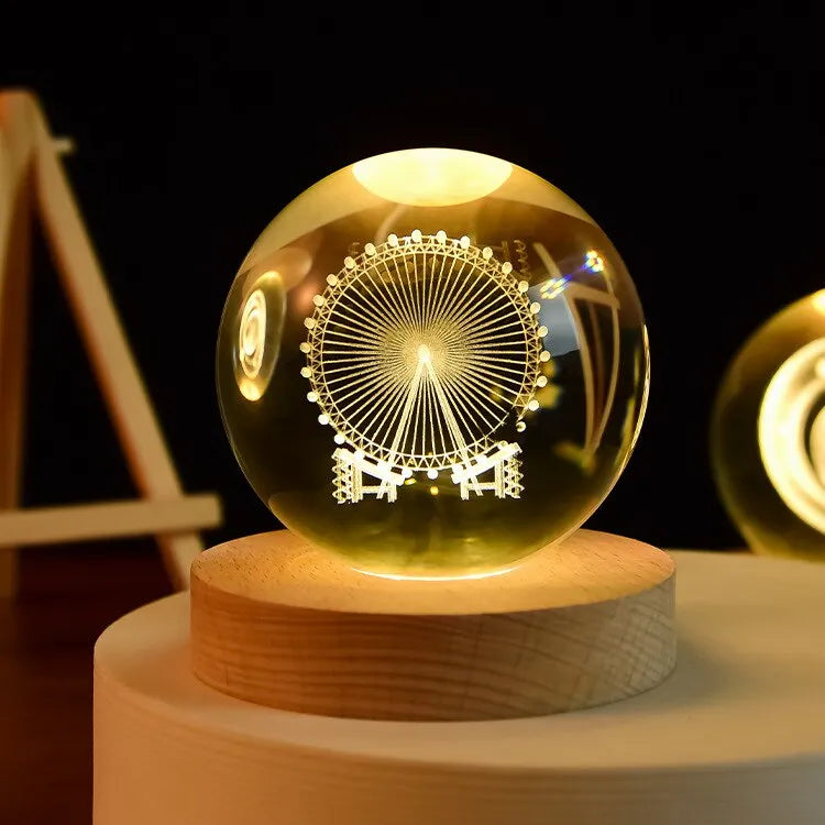 Lampe de chevet Projecteur Sphère Planétaires - lampechevetdesign.com