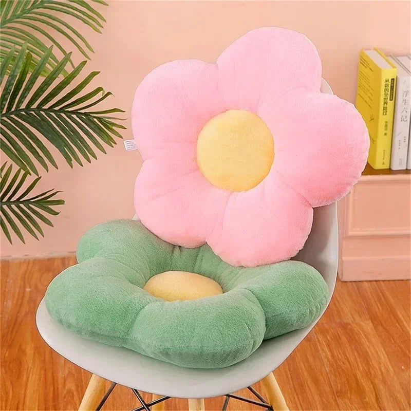 Coussin fleur coloré