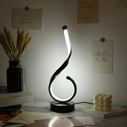 Lampe de Chevet Design Ondulé