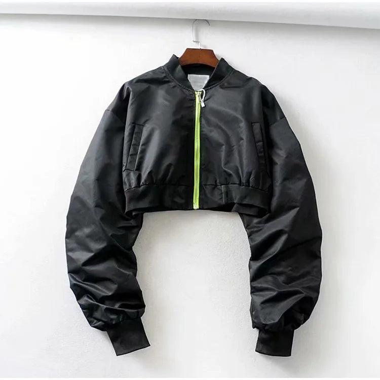 Bombers crop tops