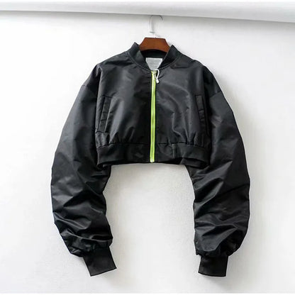 Bombers crop tops