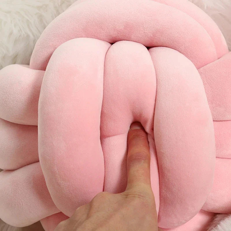 Coussin noeud rose