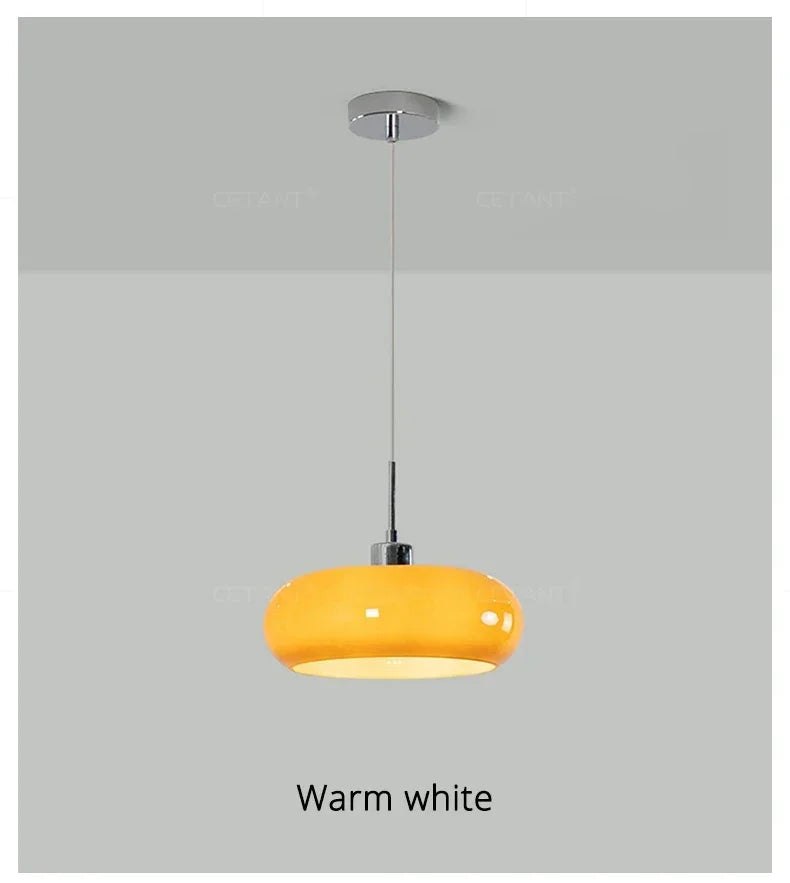 Lampe Suspendue de Chevet Nordique en Verre