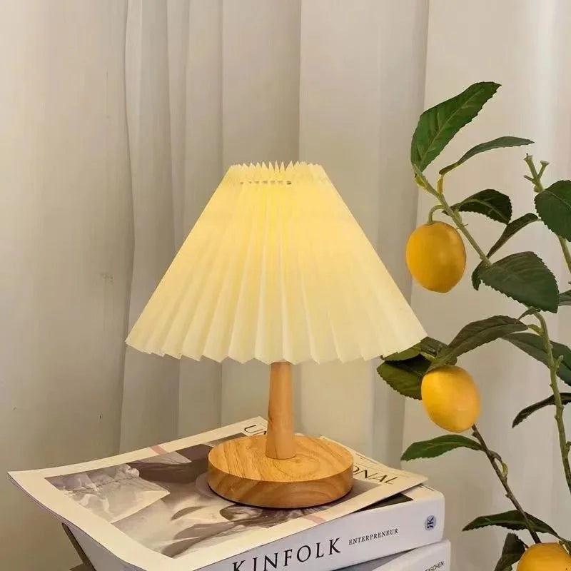 Lampe de chevet Nordique Plissée