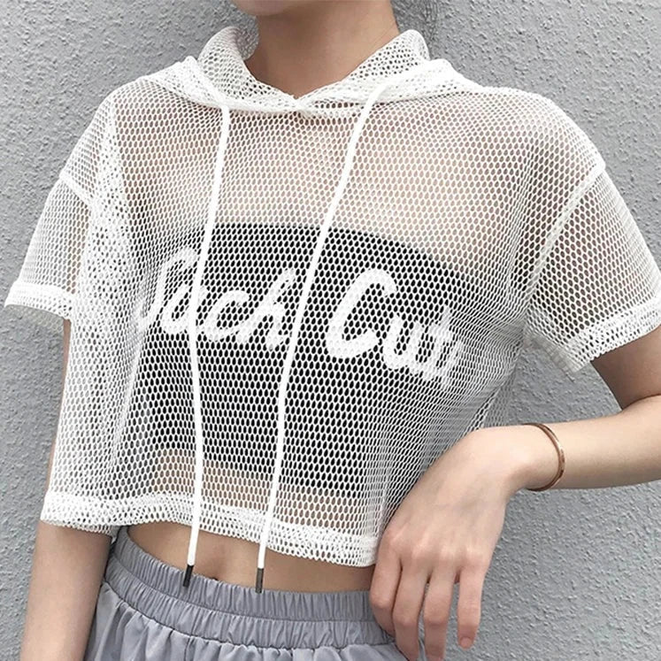 Crop top rock femme