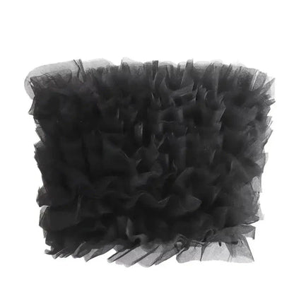 Crop top femme en tulle