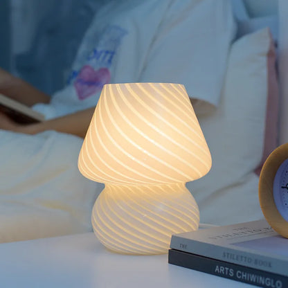 Lampe de chevet Vintage en Verre