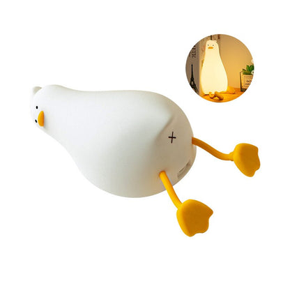 Lampe de Chevet Enfant Canard Dodo en Silicone Doux