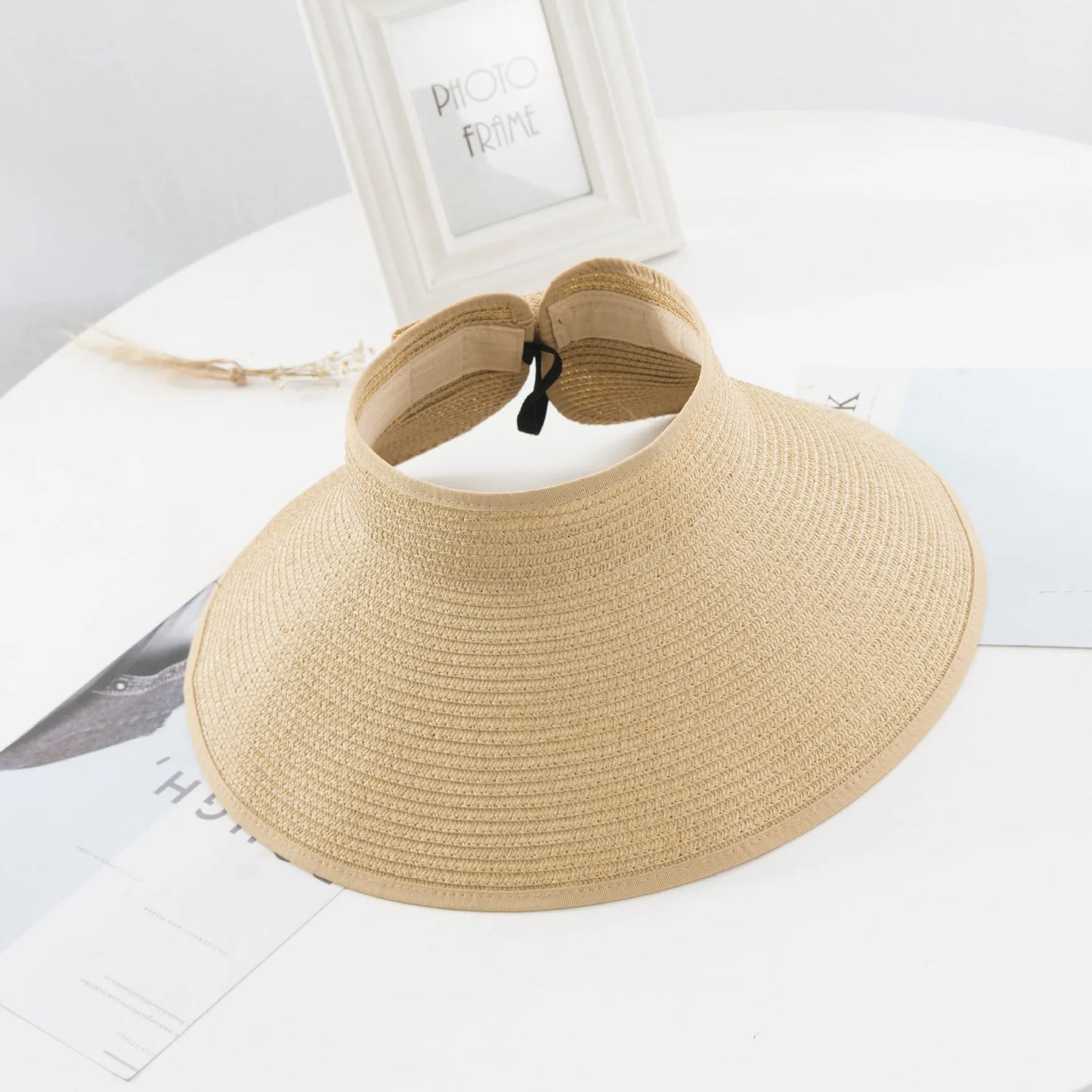 Chapeau de Paille à Bord Souple – Look Plage Décontracté