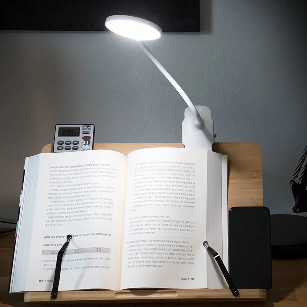 Lampe de bureau Liseuse à Pince Blanche