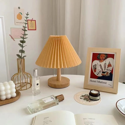 Lampe de chevet Nordique Plissée