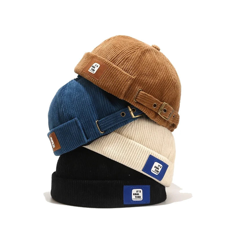 Bonnet Docker Velours Côtelé