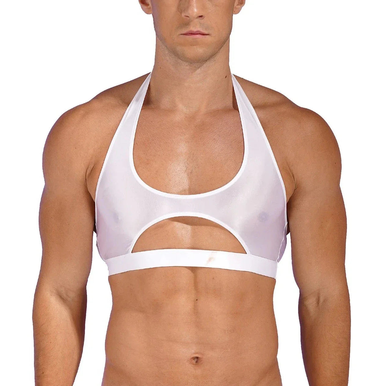 Men crop top bodybuilder