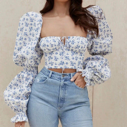 Crop top bouffant
