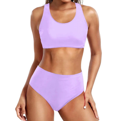 Femme maillot de bain crop top