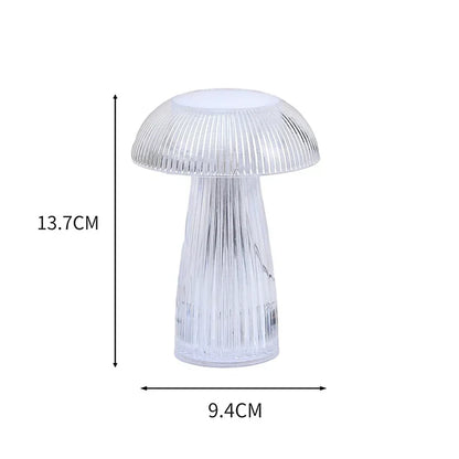 Lampe De Chevet Veilleuse Champignon Transparente