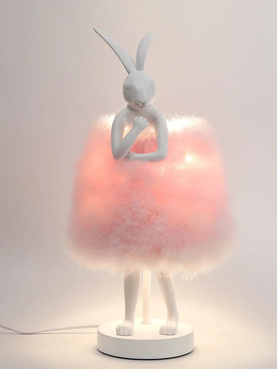 Lampe de Chevet Plume en Forme de Lapin