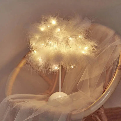 Lampe de chevet LED Plume