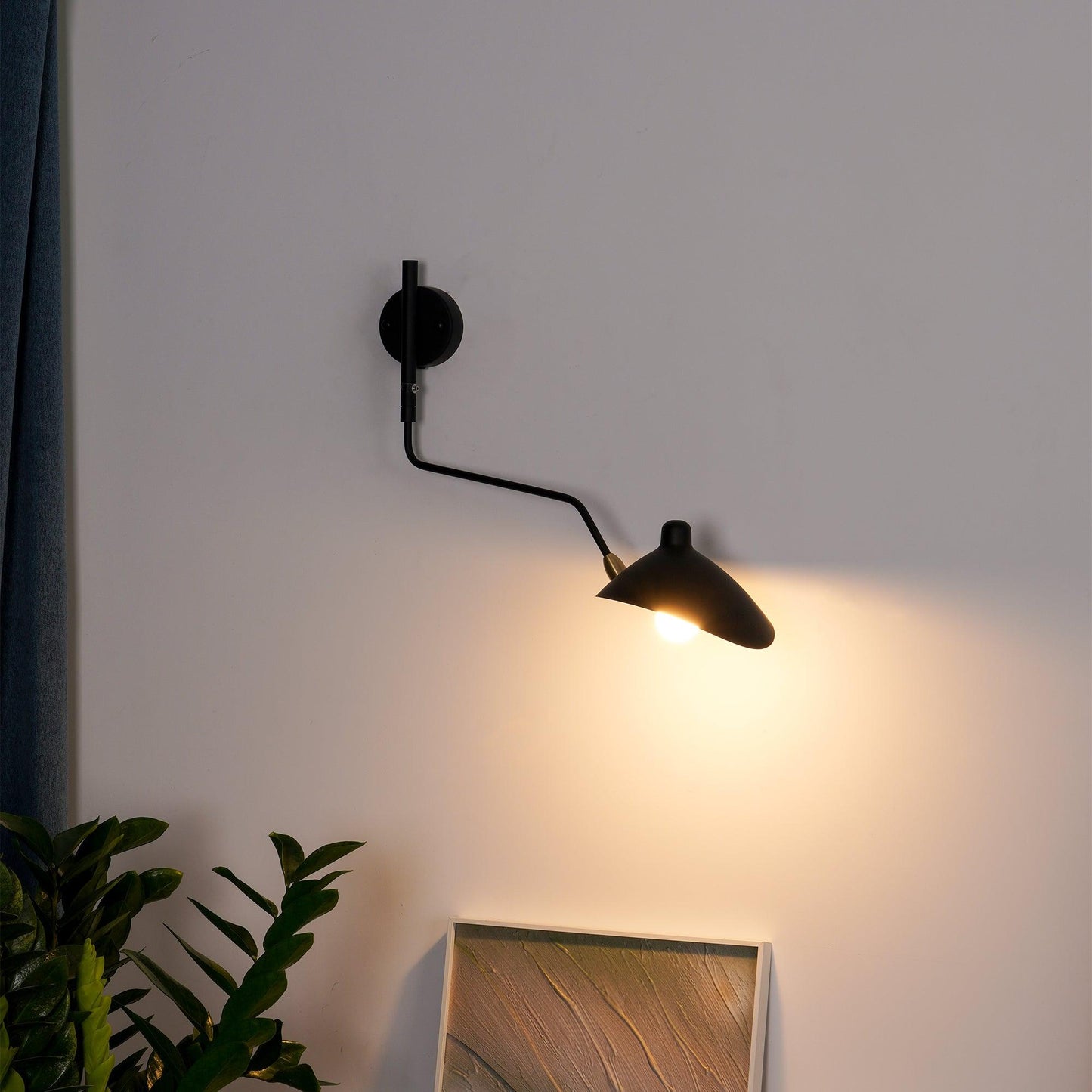 Applique Murale à Bras Unique Mouille-Inspirée – Design Moderne et Flexible