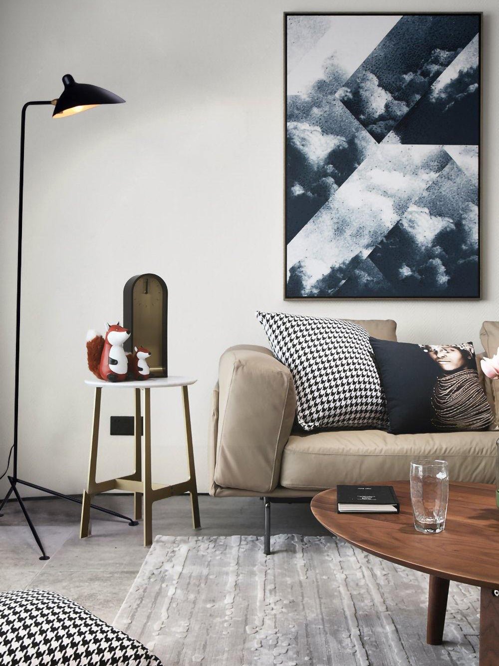 Lampe sur Pied à Trois Bras Mouille-Inspirée – Design Sculptural et Kinetique