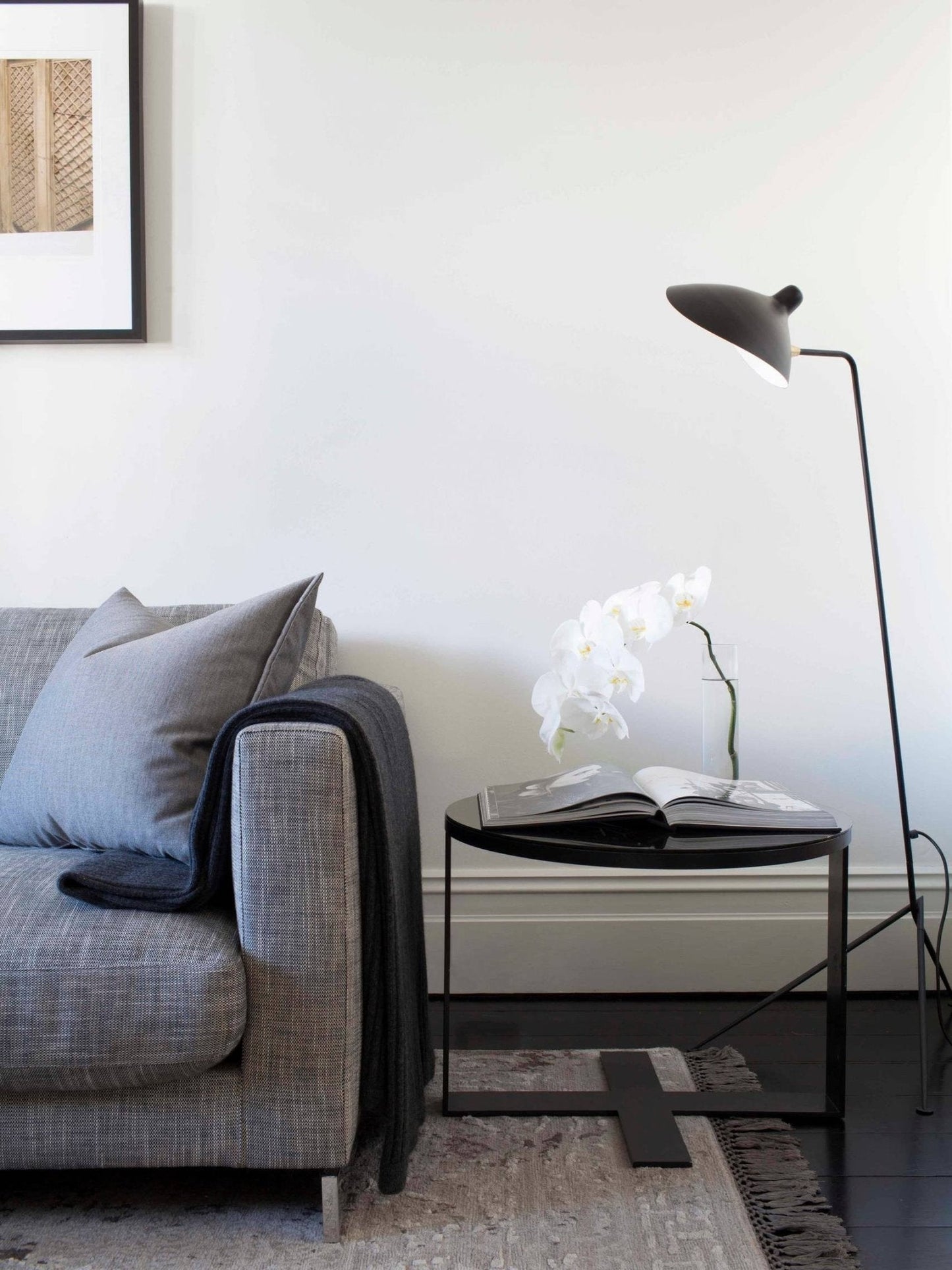 Lampe sur Pied à Trois Bras Mouille-Inspirée – Design Sculptural et Kinetique